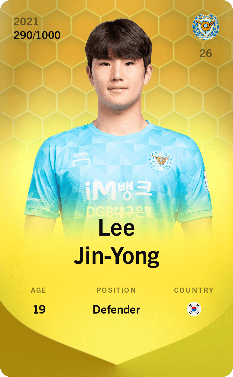 Lee Jin-Yong 2021-22 • Limited 290/1000
