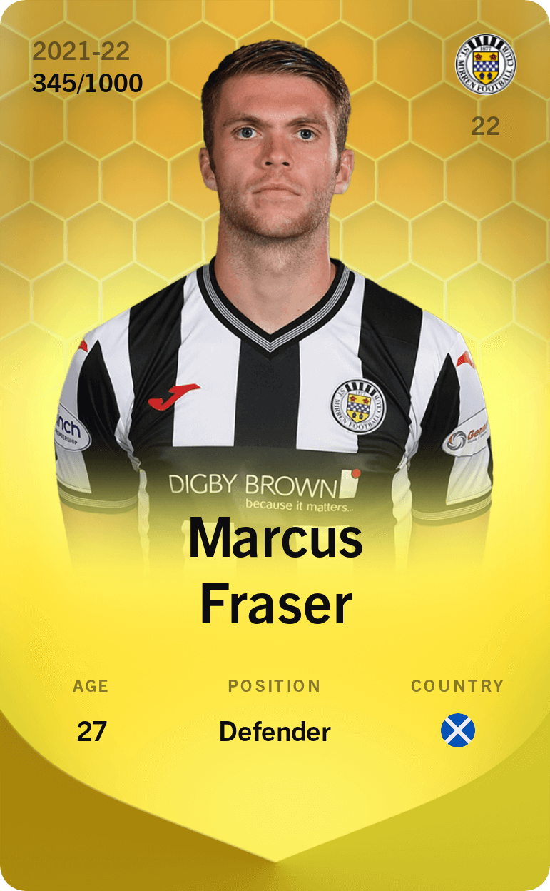 Marcus Fraser 2021-22 • Limited 345/1000