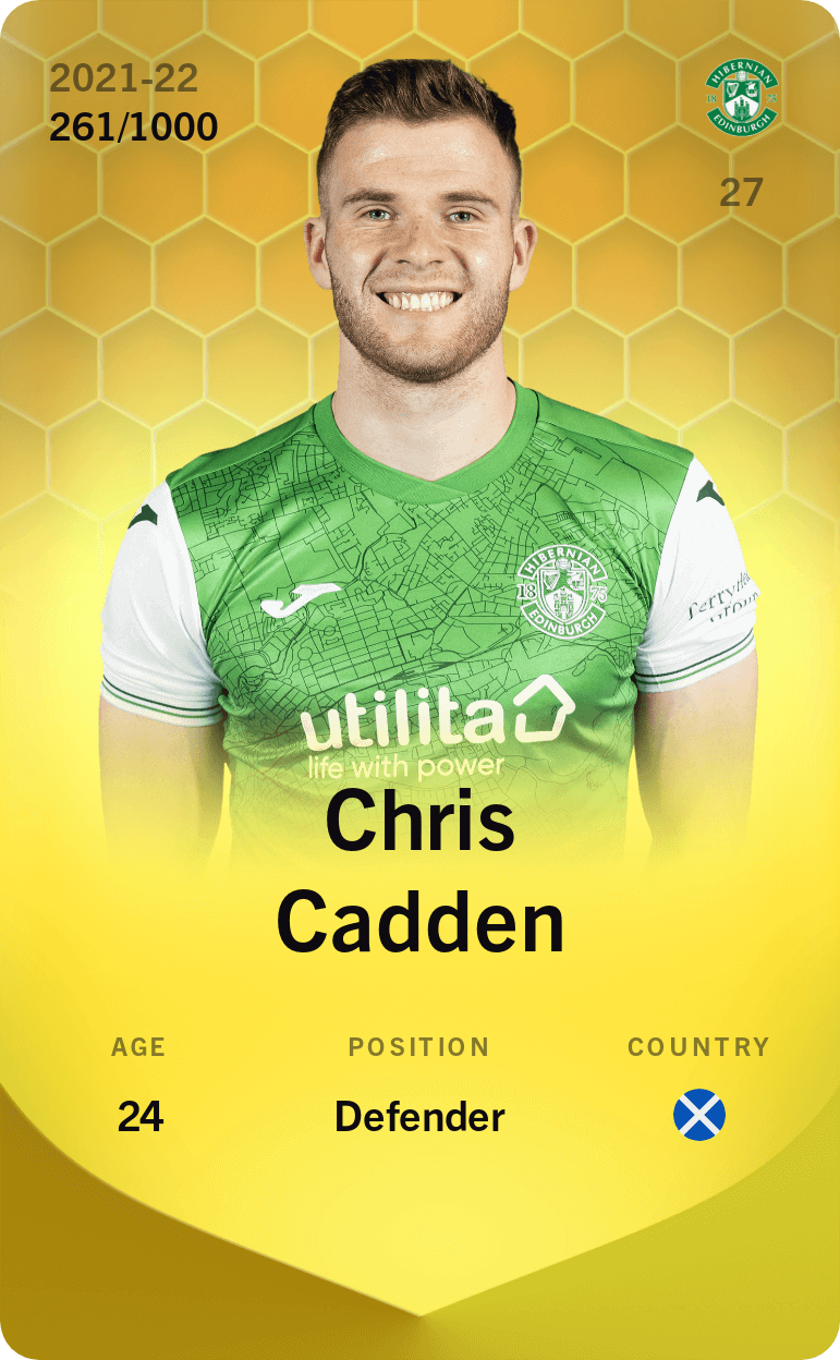 Chris Cadden 2021-22 • Limited 261/1000