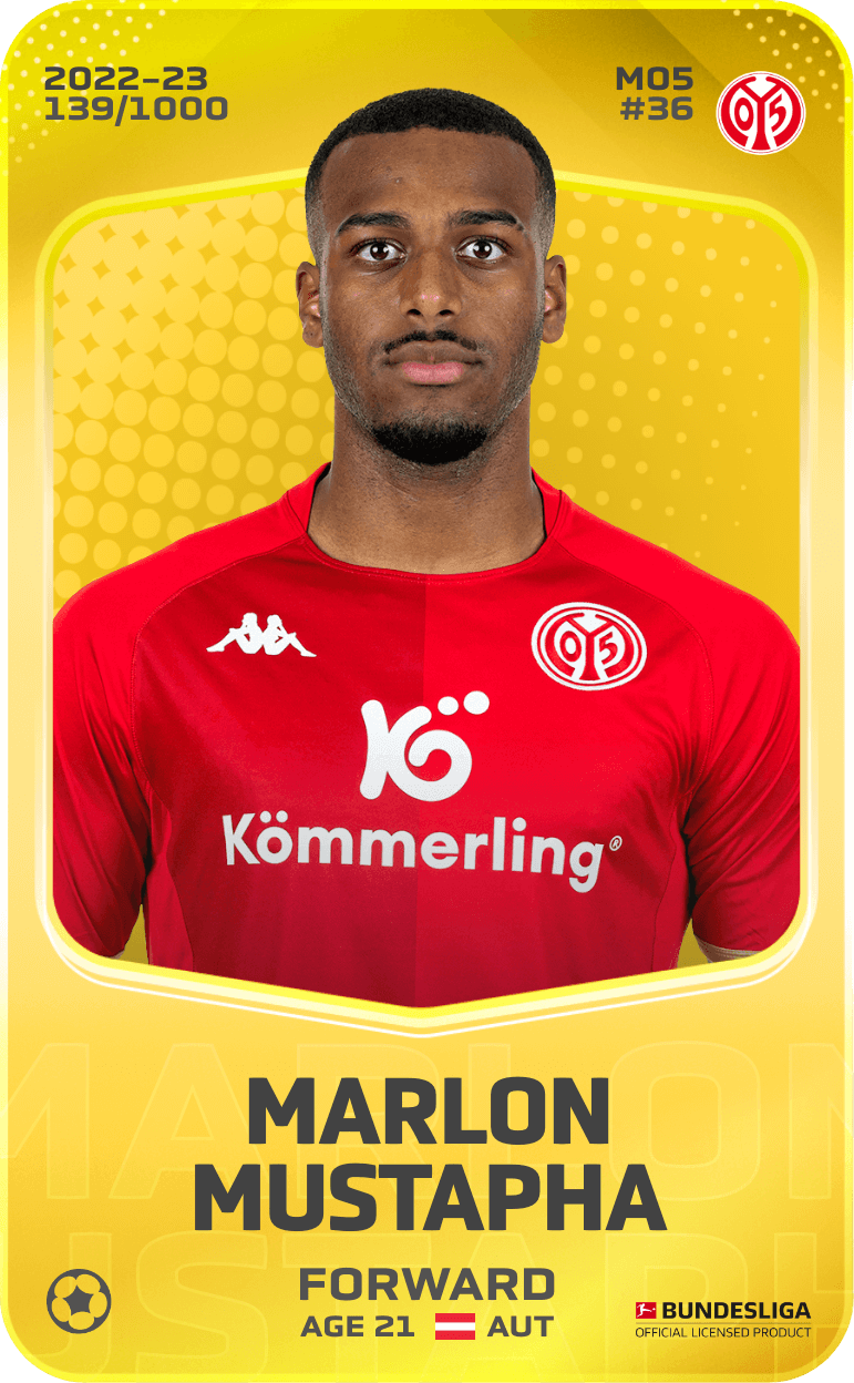 Marlon Mustapha 2022-23 • Limited 139/1000