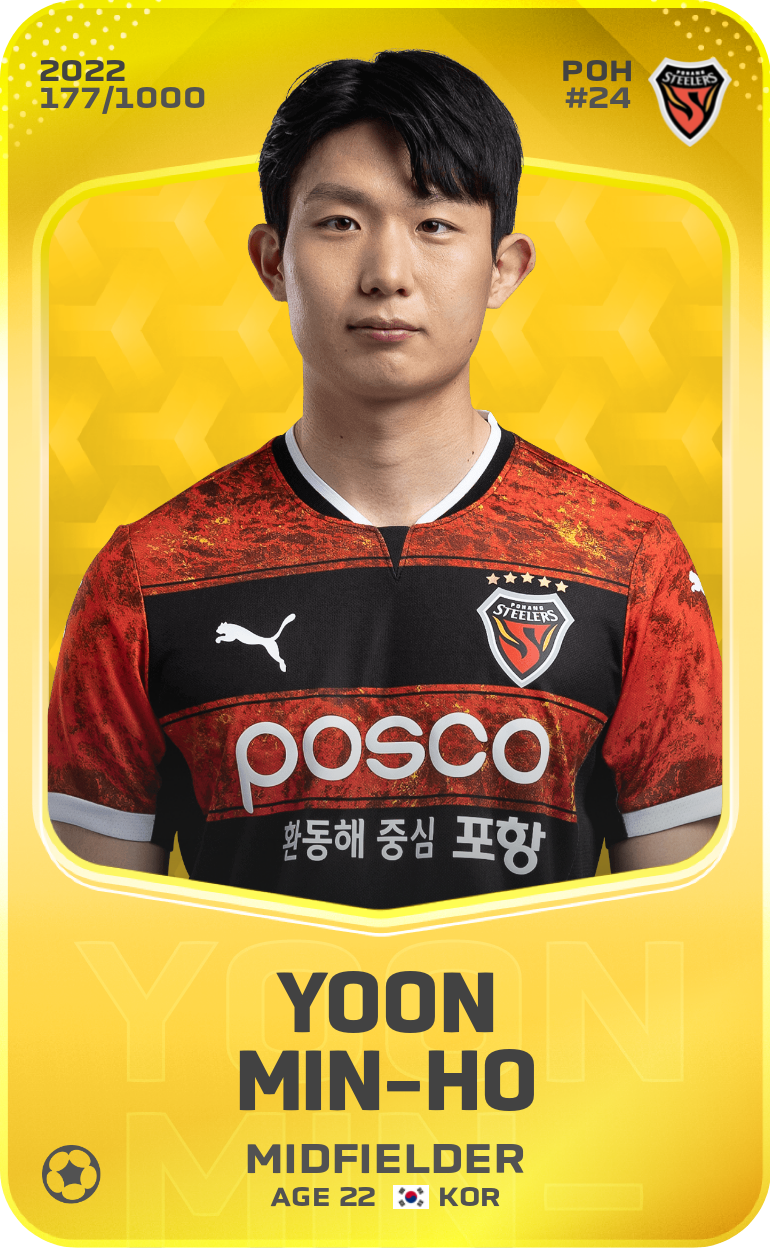 Sorare - Sorare Official - Yoon Min-Ho 2022-23 • Limited 177/1000 - NFT # 22266597523771548616307360839126959382645133651032662603375200624957070428612