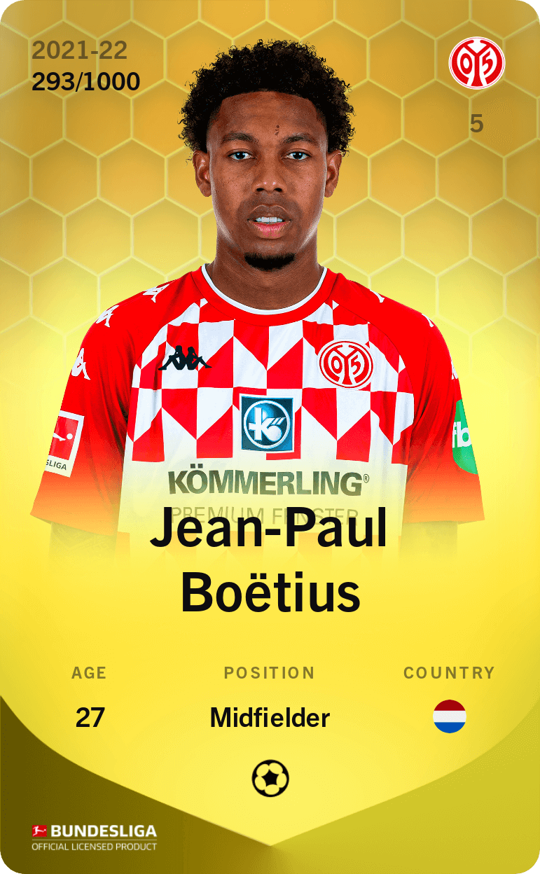 Jean-Paul Boëtius 2021-22 • Limited 293/1000