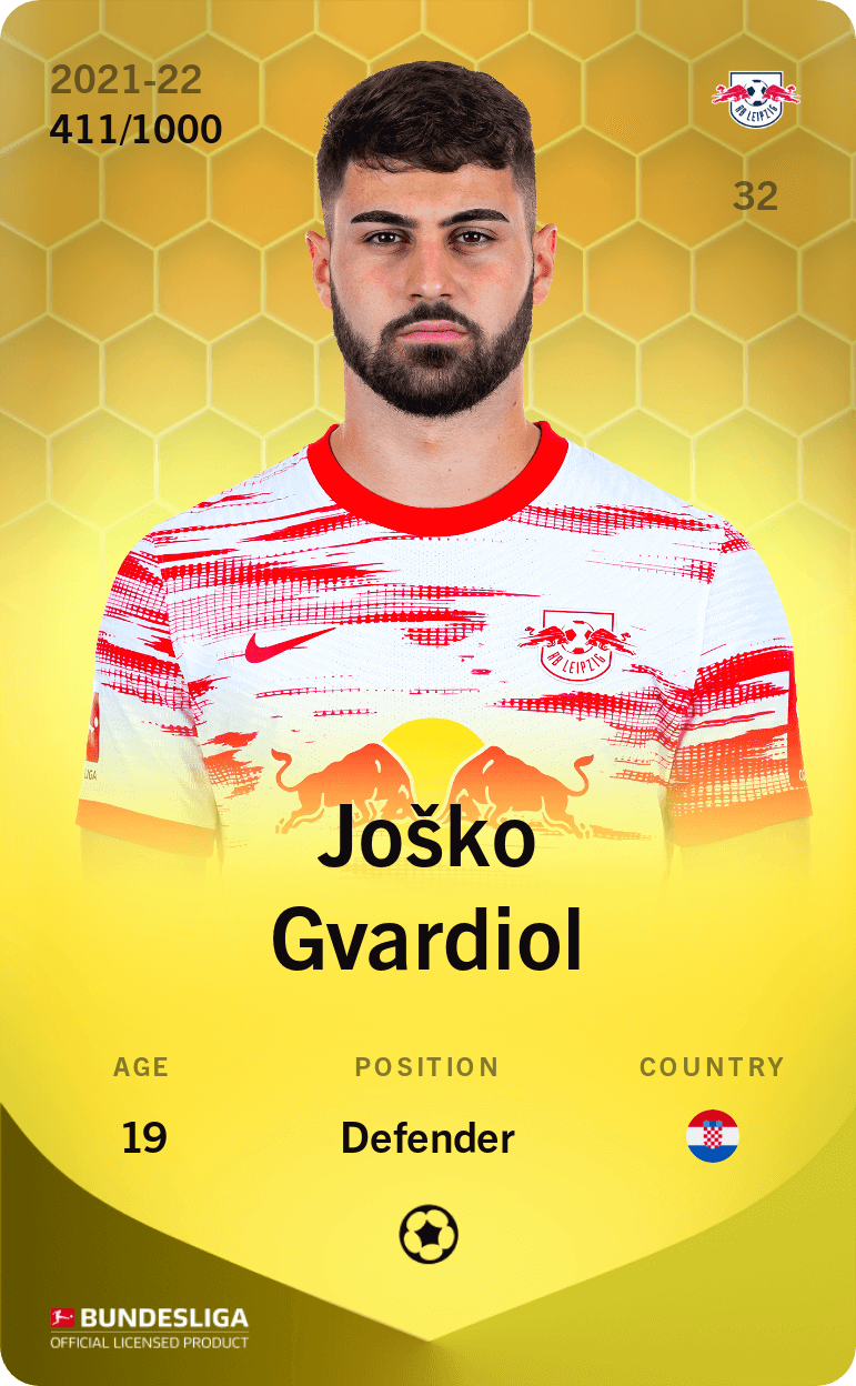 Joško Gvardiol 2021-22 • Limited 411/1000