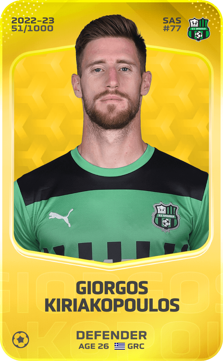 Giorgos Kiriakopoulos 2022-23 • Limited 51/1000