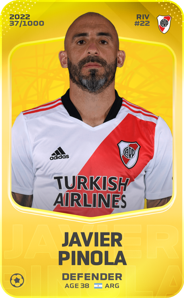 Sorare - Sorare Official - Javier Pinola 2022-23 • Limited 37/1000 - NFT # 10503731710243181543006322810772105618604969123368139989261945587561264936756