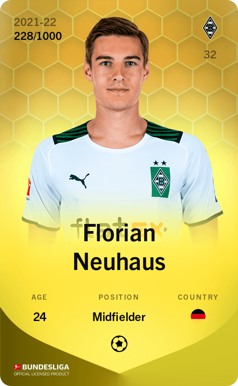 Florian Neuhaus 2021-22 • Limited 228/1000