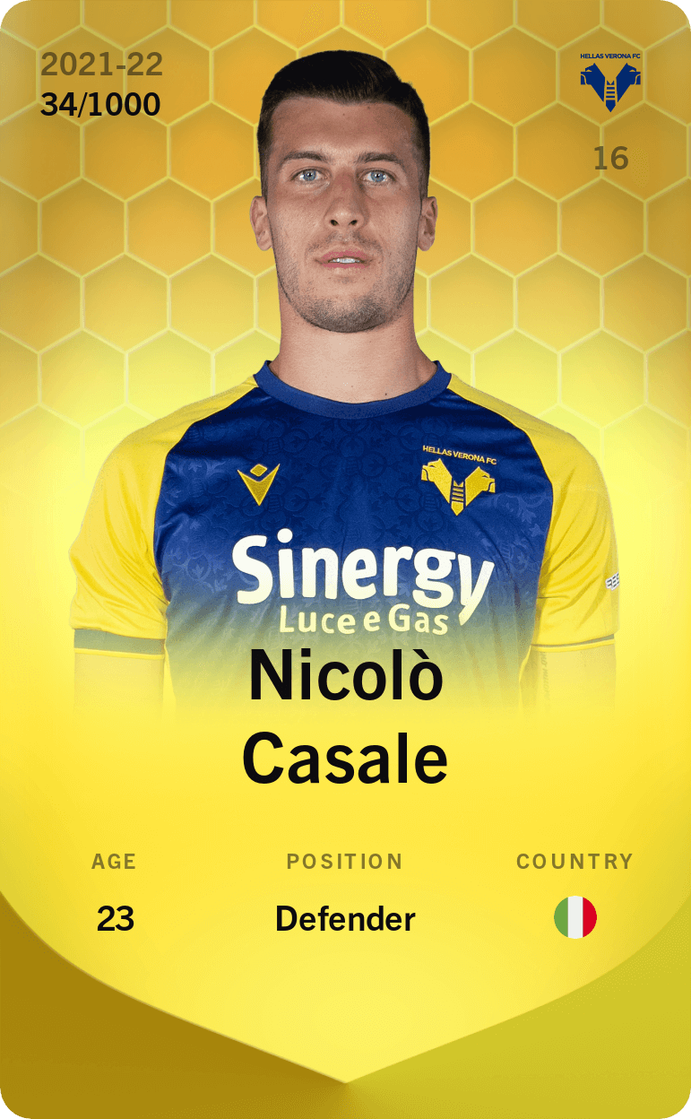 Nicolò Casale 2021-22 • Limited 34/1000