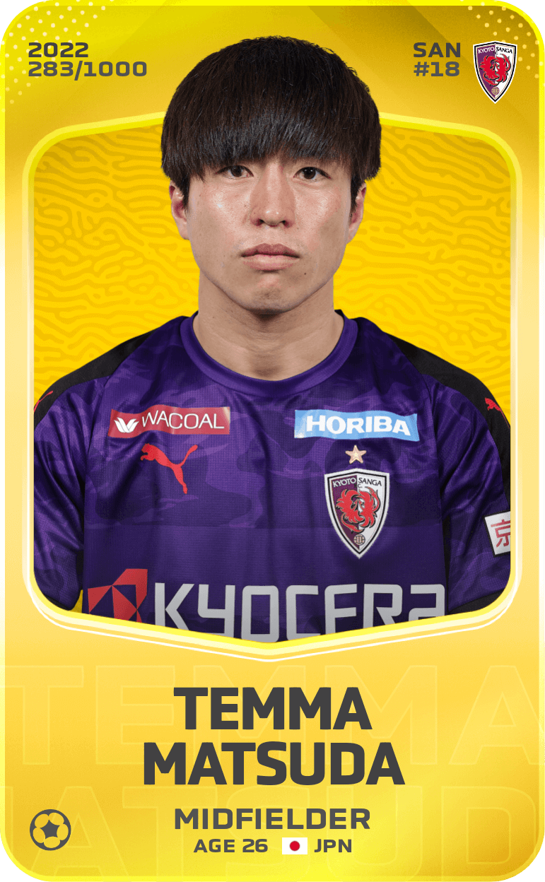Temma Matsuda 2022-23 • Limited 283/1000
