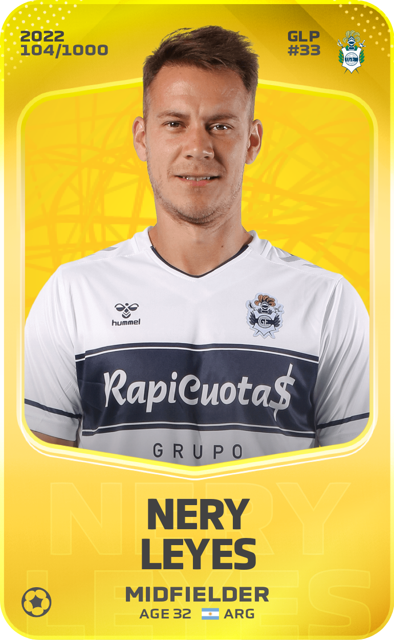 Sorare - Sorare Official - Nery Leyes 2022-23 • Limited 104/1000 - NFT # 21096790599059878364198815067156549934821876923588091331771682405366133347971