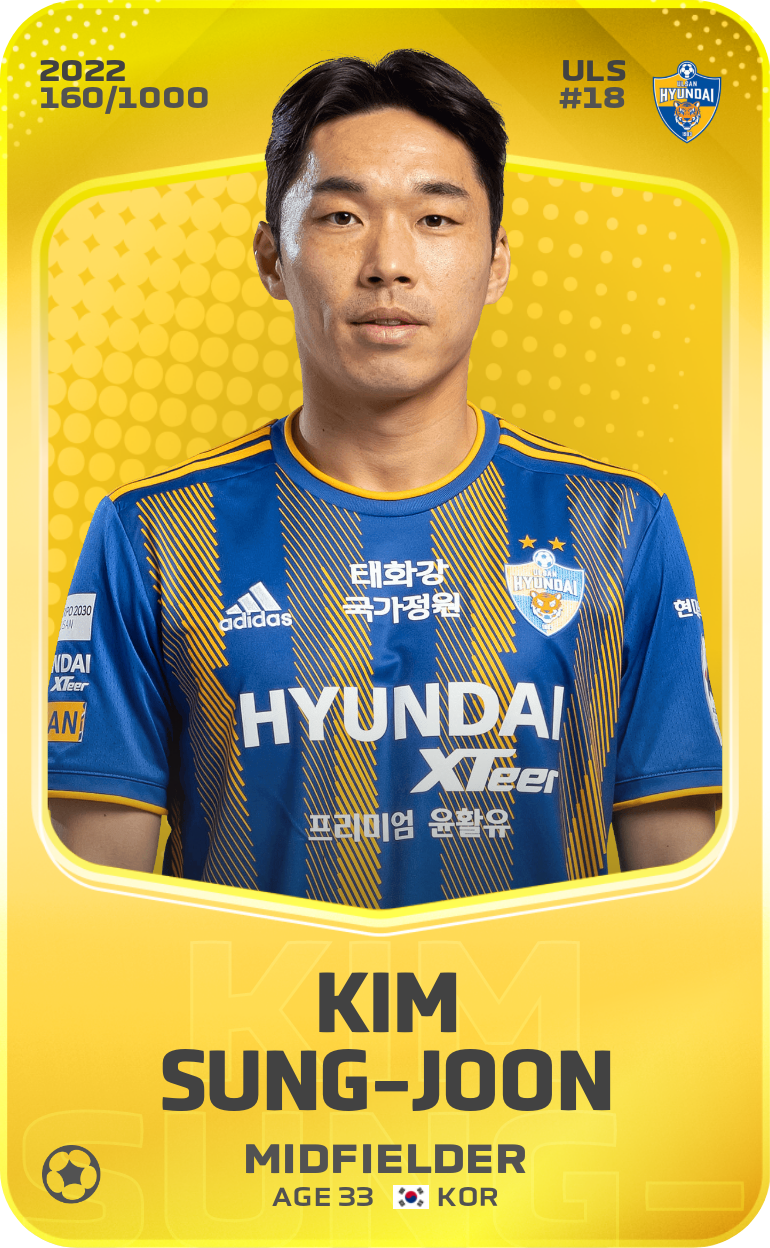 Sorare - Sorare Official - Kim Sung-Joon 2022-23 • Limited 160/1000 - NFT # 98982333972145259842957116572395395083728067443933765756983953606779726507155