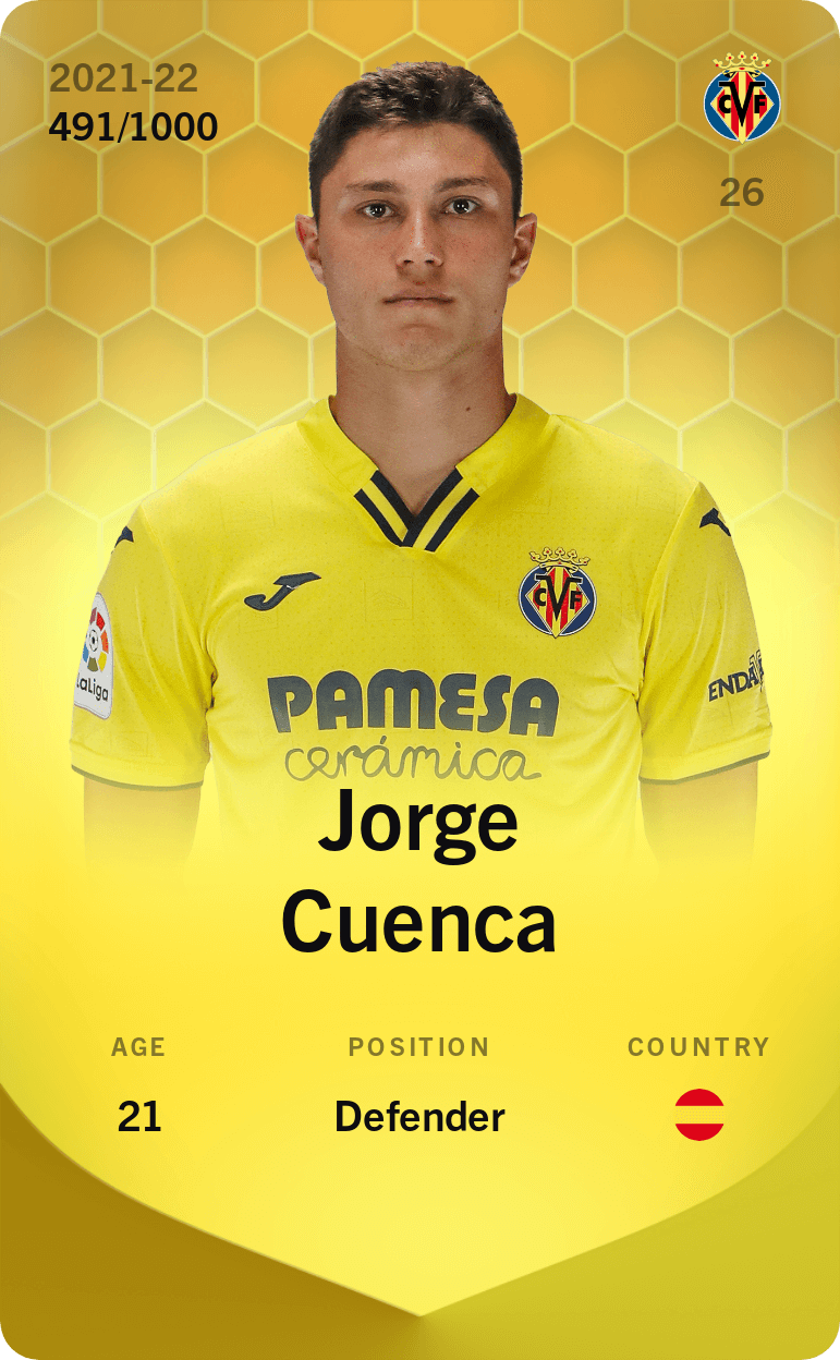 Jorge Cuenca 2021-22 • Limited 491/1000