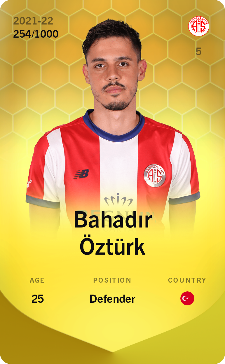 Sorare - Sorare Official - Bahadır Öztürk 2021-22 • Limited 254/1000 - NFT # 78155819296059464892947700799855262247541126627458299690615218908324149328928