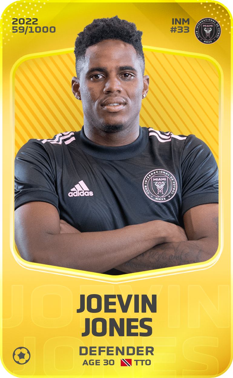 Sorare - Sorare Official - Joevin Jones 2022-23 • Limited 59/1000 - NFT # 71339402373415114553430692382057457848013792484773201467798389295045558289358