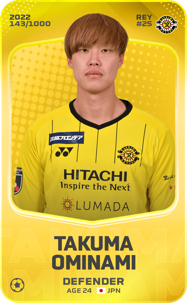 Takuma Ominami 2022-23 • Limited 143/1000