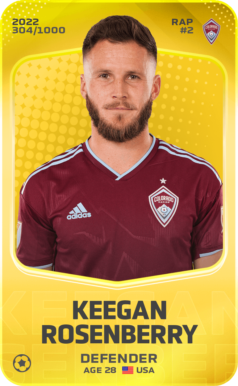 Keegan Rosenberry 2022-23 • Limited 304/1000
