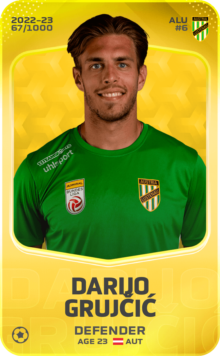 Darijo Grujčić 2022-23 • Limited 67/1000