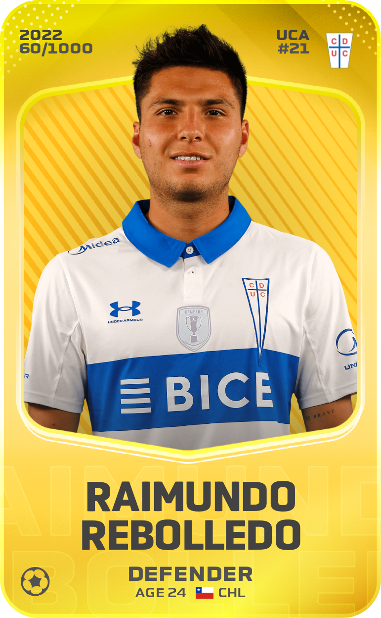 Sorare - Sorare Official - Raimundo Rebolledo 2022-23 • Limited 60/1000 - NFT # 97247414595614035629790947751771226316041266404143702566385361002544278811706