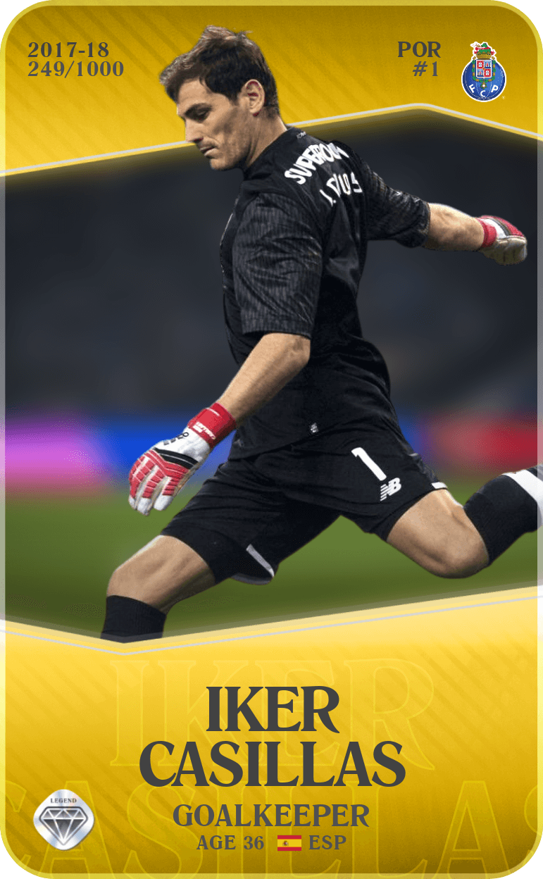 Iker Casillas 2017-18 • Limited 249/1000