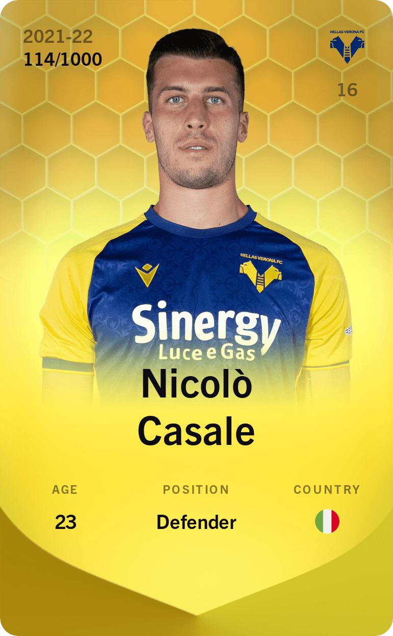 Nicolò Casale 2021-22 • Limited 114/1000