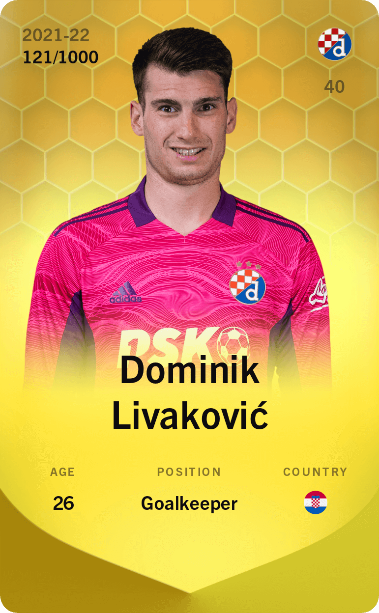Dominik Livaković 2021-22 • Limited 121/1000