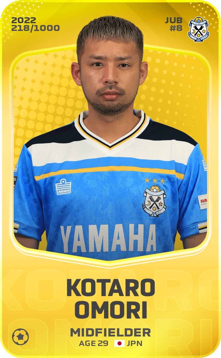 Sorare - Sorare Official - Kotaro Omori 2022-23 • Limited 218/1000 - NFT # 42244166171677231464633852865766049770560206351492389449514538814719882553600