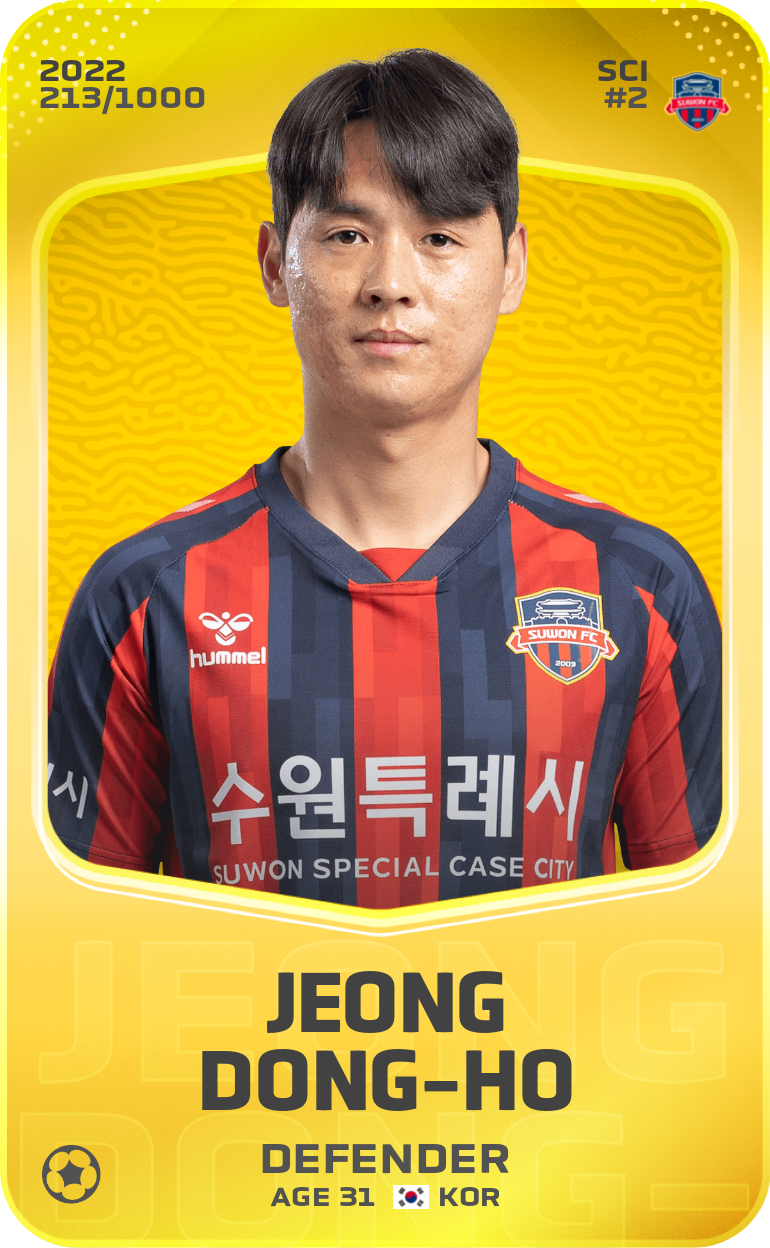 Sorare - Sorare Official - Jeong Dong-Ho 2022-23 • Limited 213/1000 - NFT # 21376047350570003450712293687577391951385641751449937554304967957928843038518