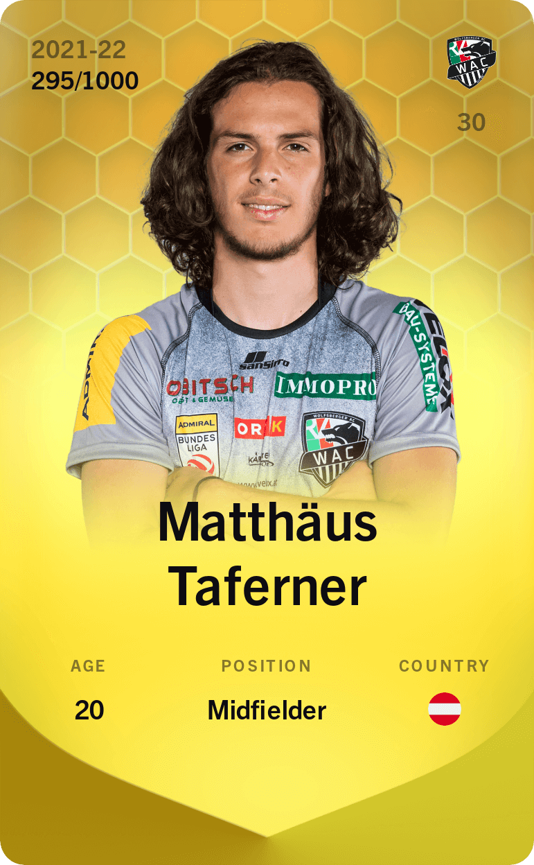 Matthäus Taferner 2021-22 • Limited 295/1000