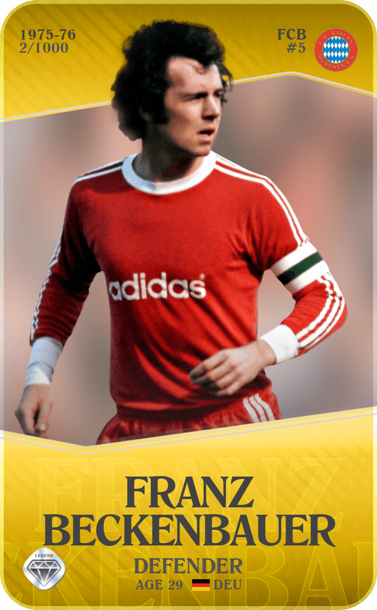 Franz Beckenbauer 1975-76 • Limited 2/1000