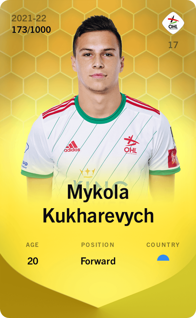 Mykola Kukharevych 2021-22 • Limited 173/1000