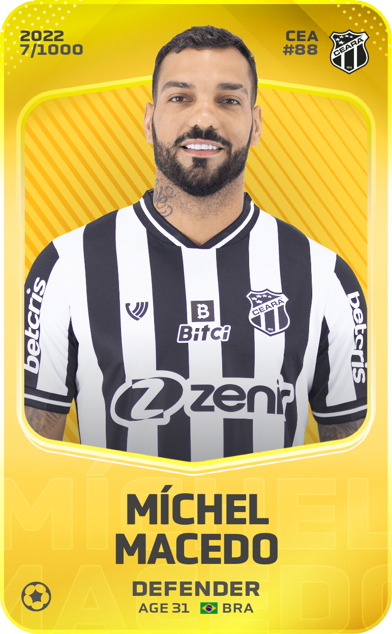 Sorare - Sorare Official - Míchel Macedo 2022-23 • Limited 7/1000 - NFT # 86391498184667499732564968657793382812971384832548279975390212775852381866191