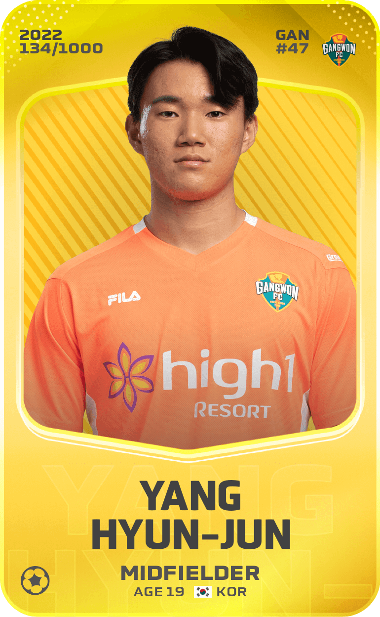 Yang Hyun-Jun 2022-23 • Limited 134/1000