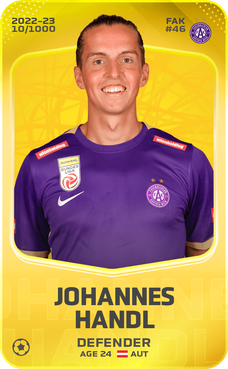 Johannes Handl 2022-23 • Limited 10/1000