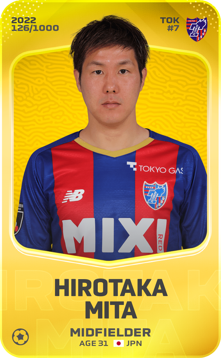 Sorare - Sorare Official - Hirotaka Mita 2022-23 • Limited 126/1000 - NFT # 101519398576831147651955035059653407806258062574831406597941072445910471029918