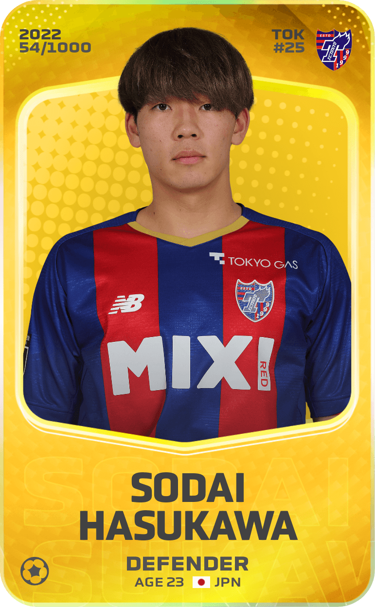 Sodai Hasukawa 2022-23 • Limited 54/1000