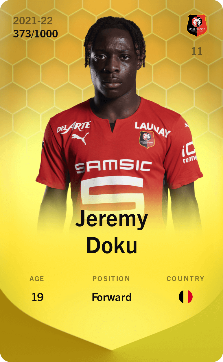 Jeremy Doku 2021-22 • Limited 373/1000