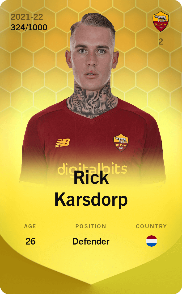 Rick Karsdorp 2021-22 • Limited 324/1000