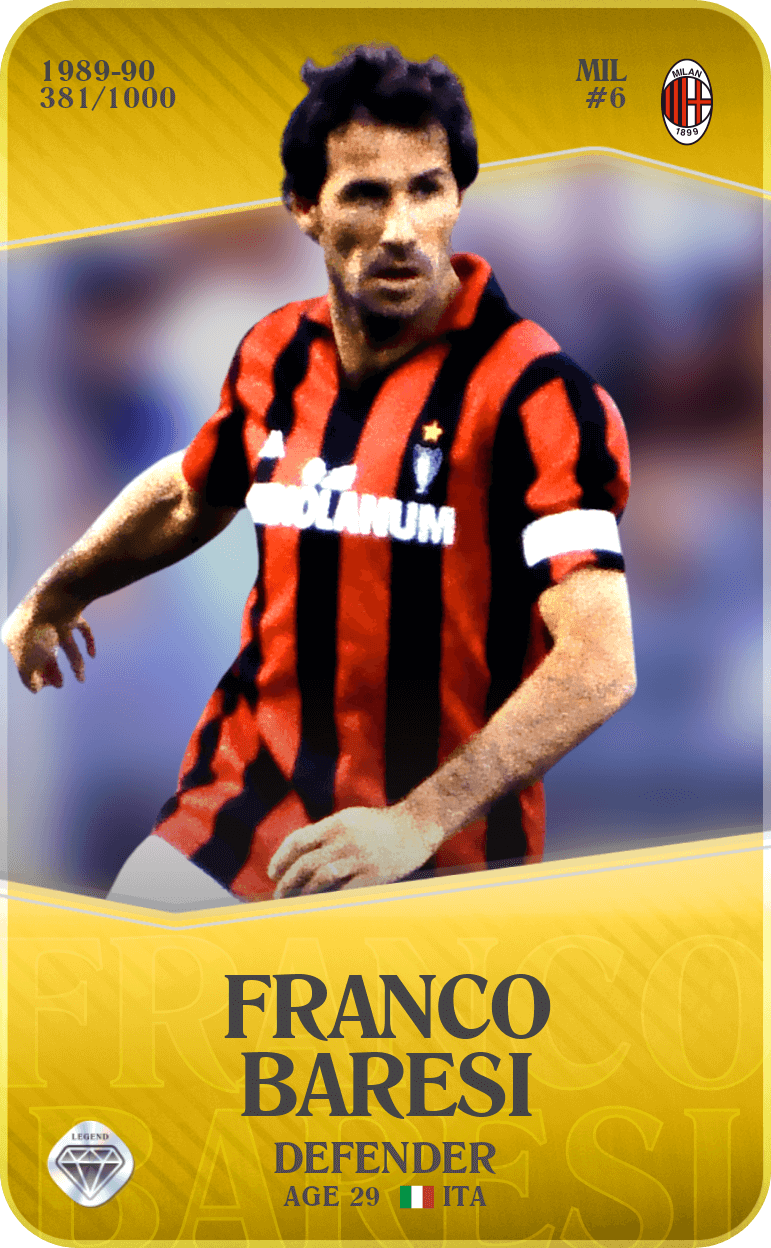 Franco Baresi 1989-90 • Limited 381/1000