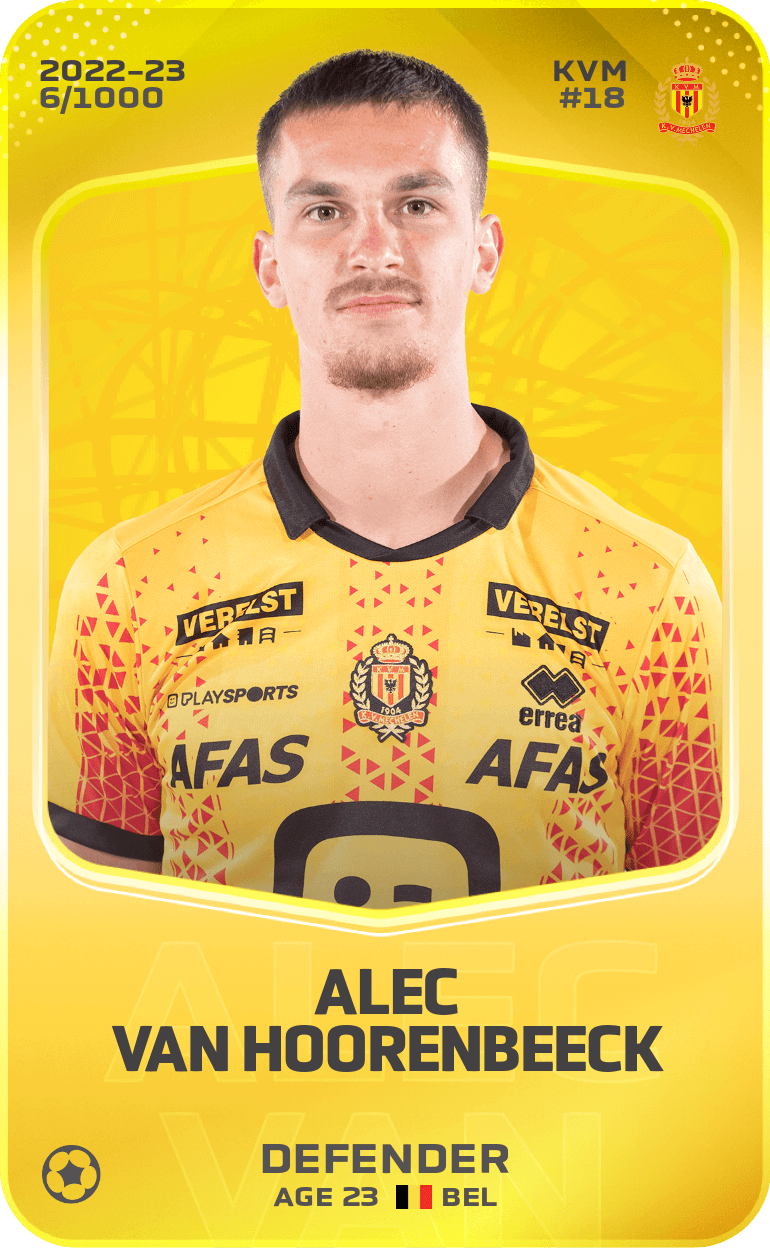 Alec Van Hoorenbeeck 2022-23 • Limited 6/1000