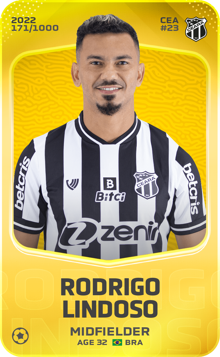 Sorare - Sorare Official - Rodrigo Lindoso 2022-23 • Limited 171/1000 - NFT # 433102077130929169511530852427574809491573710663345749061430698974873395596