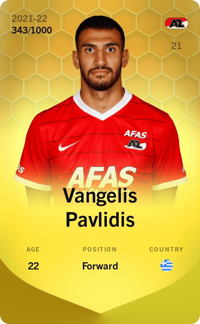 Vangelis Pavlidis 2021-22 • Limited 343/1000