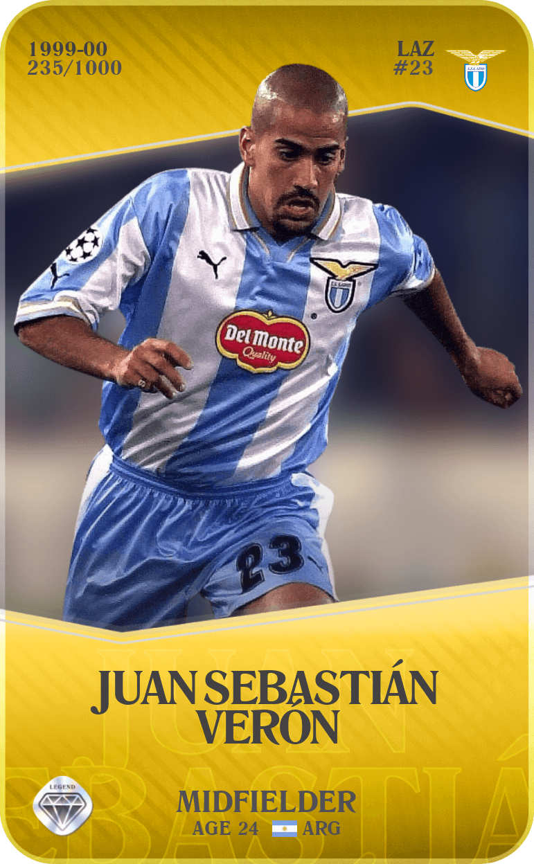 Juan Sebastián Verón 1999-00 • Limited 235/1000