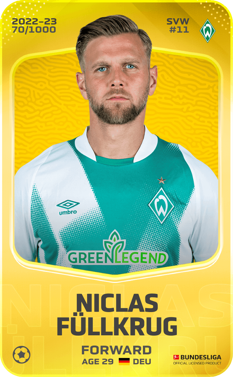 Niclas Füllkrug 2022-23 • Limited 70/1000