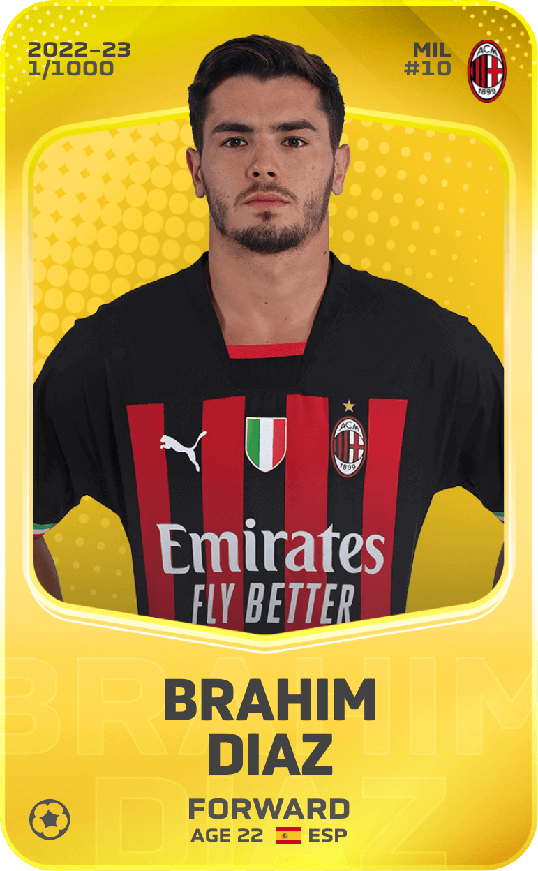 Brahim Diaz 2022-23 • Limited 1/1000