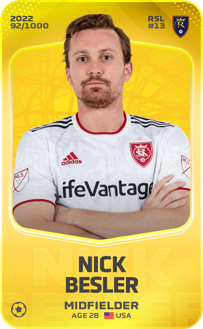 Sorare - Sorare Official - Nick Besler 2022-23 • Limited 92/1000 - NFT # 50666573332989059676769394572262874345663906941689595248516266252399655461560