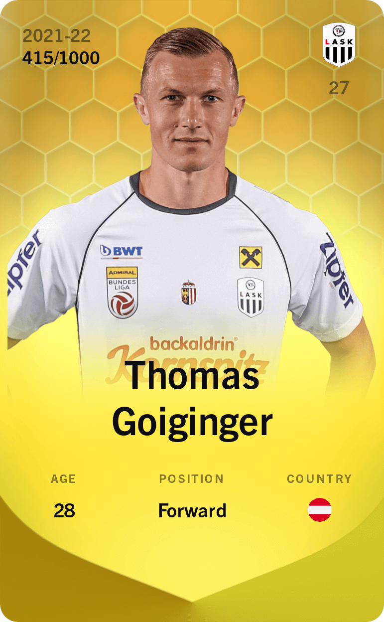 Thomas Goiginger 2021-22 • Limited 415/1000