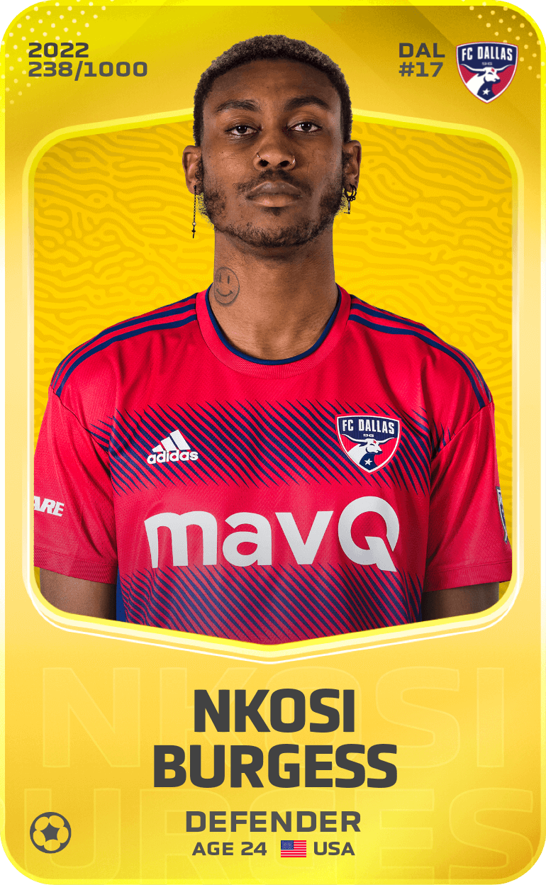 Nkosi Burgess 2022-23 • Limited 238/1000