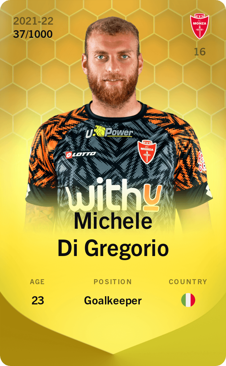 Michele Di Gregorio 2021-22 • Limited 37/1000