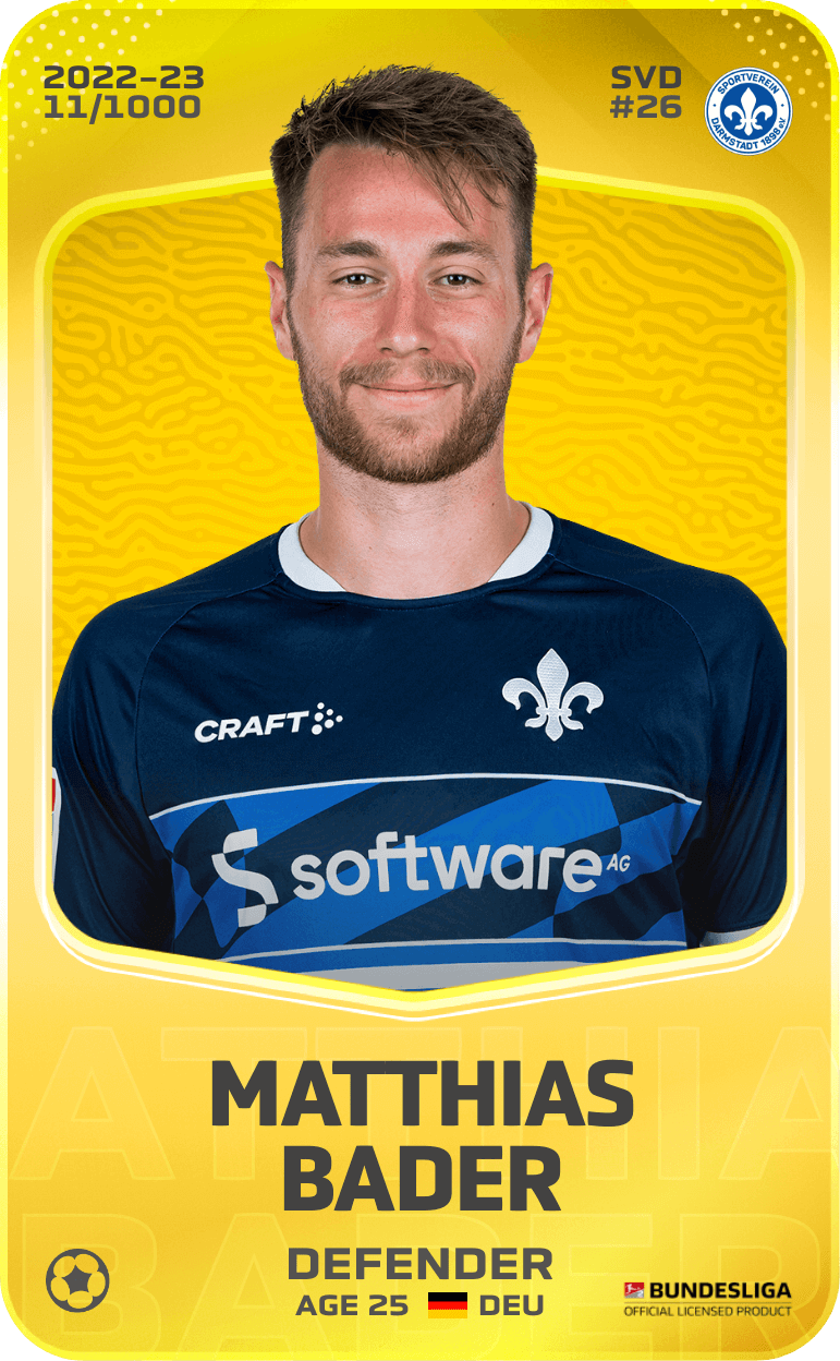 Matthias Bader 2022-23 • Limited 11/1000
