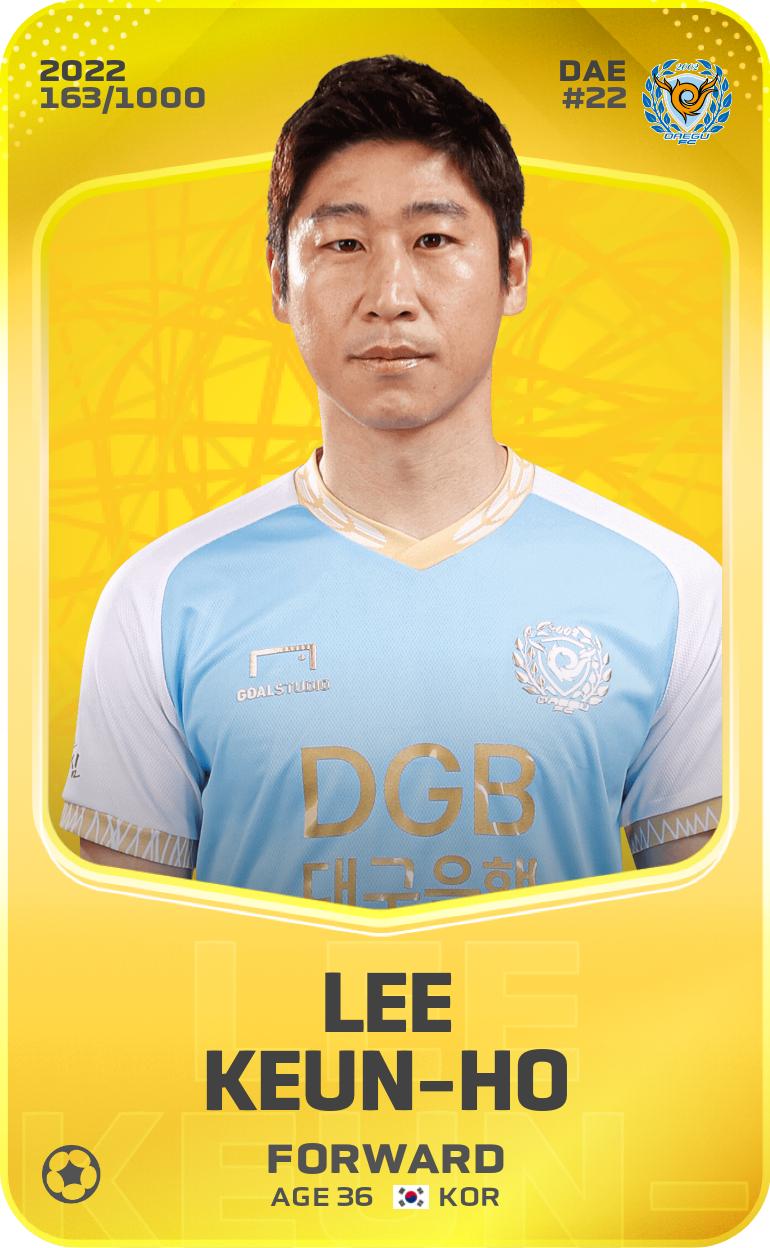 Sorare - Sorare Official - Lee Keun-Ho 2022-23 • Limited 163/1000 - NFT # 77733146080316128752520193600637606025898052673681202031482062715204274372627