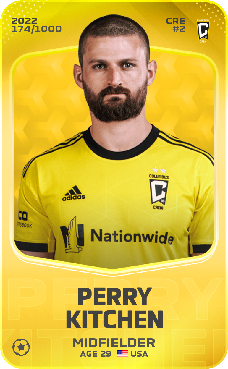 Sorare - Sorare Official - Perry Kitchen 2022-23 • Limited 174/1000 - NFT # 86134908914473041630420490874866603878979039502471288471526775975396894385534